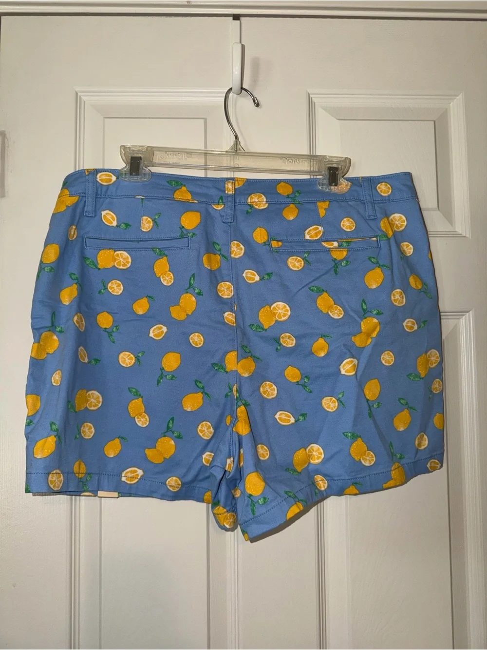 St. John's Bay Blue Lemon Print Shorts - Picture 8 of 8